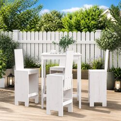 Specifications of 5 Piece Outdoor Wooden Bar Set