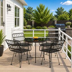 5-Piece Outdoor Dining Set: Specifications and Materials