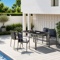 5 Piece Garden Dining Set - Dimensions and Features