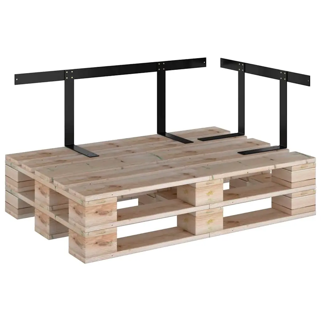 Pallet Sofa Backrest Outdoor Furniture 110cm Black