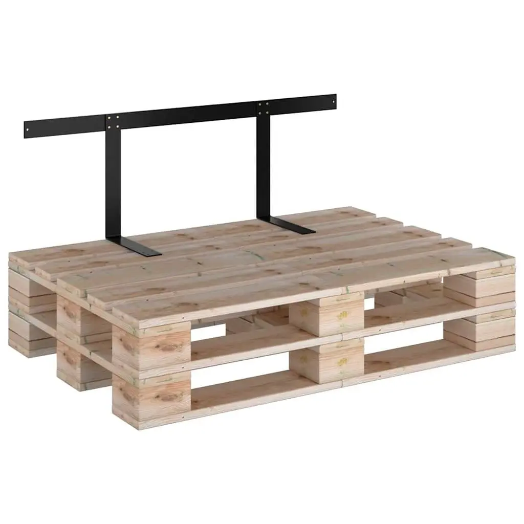 Pallet Sofa Backrest Outdoor Furniture 110cm Black