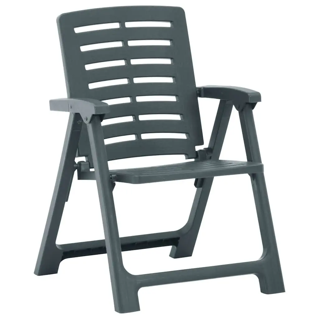 Outdoor Garden Chairs Set of 2 Lightweight Plastic Seating for Patio and Terrace