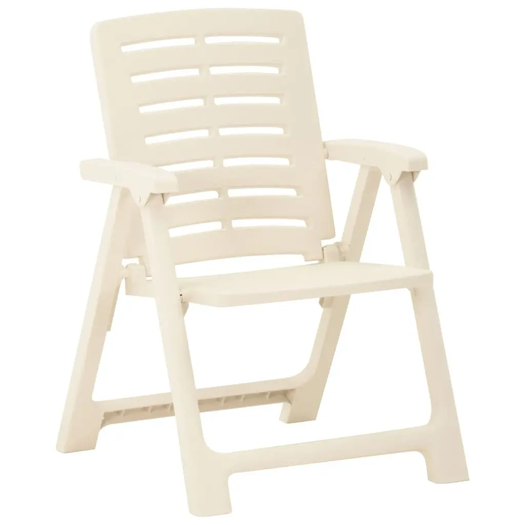 Outdoor Chairs Set for Garden Patio 4 Piece Lightweight Easy Clean White
