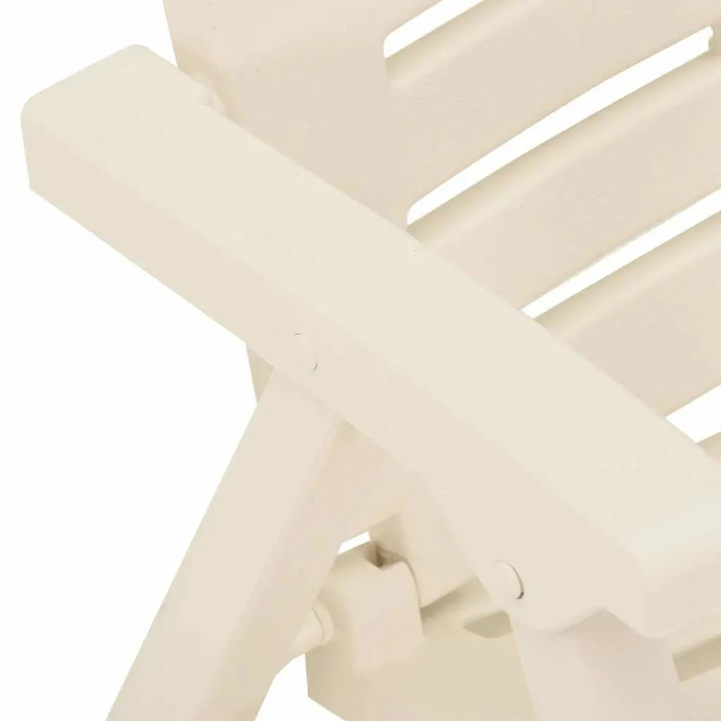 Outdoor Chairs Set for Garden Patio 4 Piece Lightweight Easy Clean White