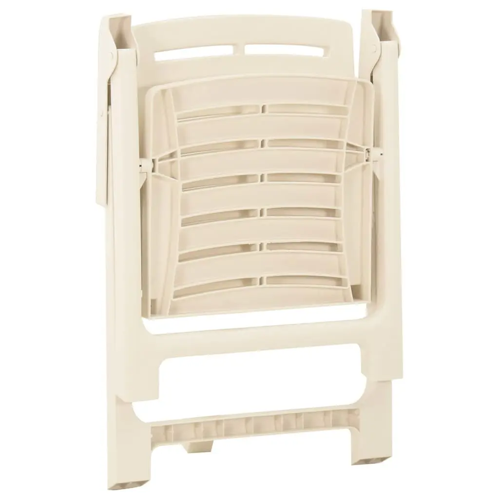 Outdoor Chairs Set for Garden Patio 4 Piece Lightweight Easy Clean White