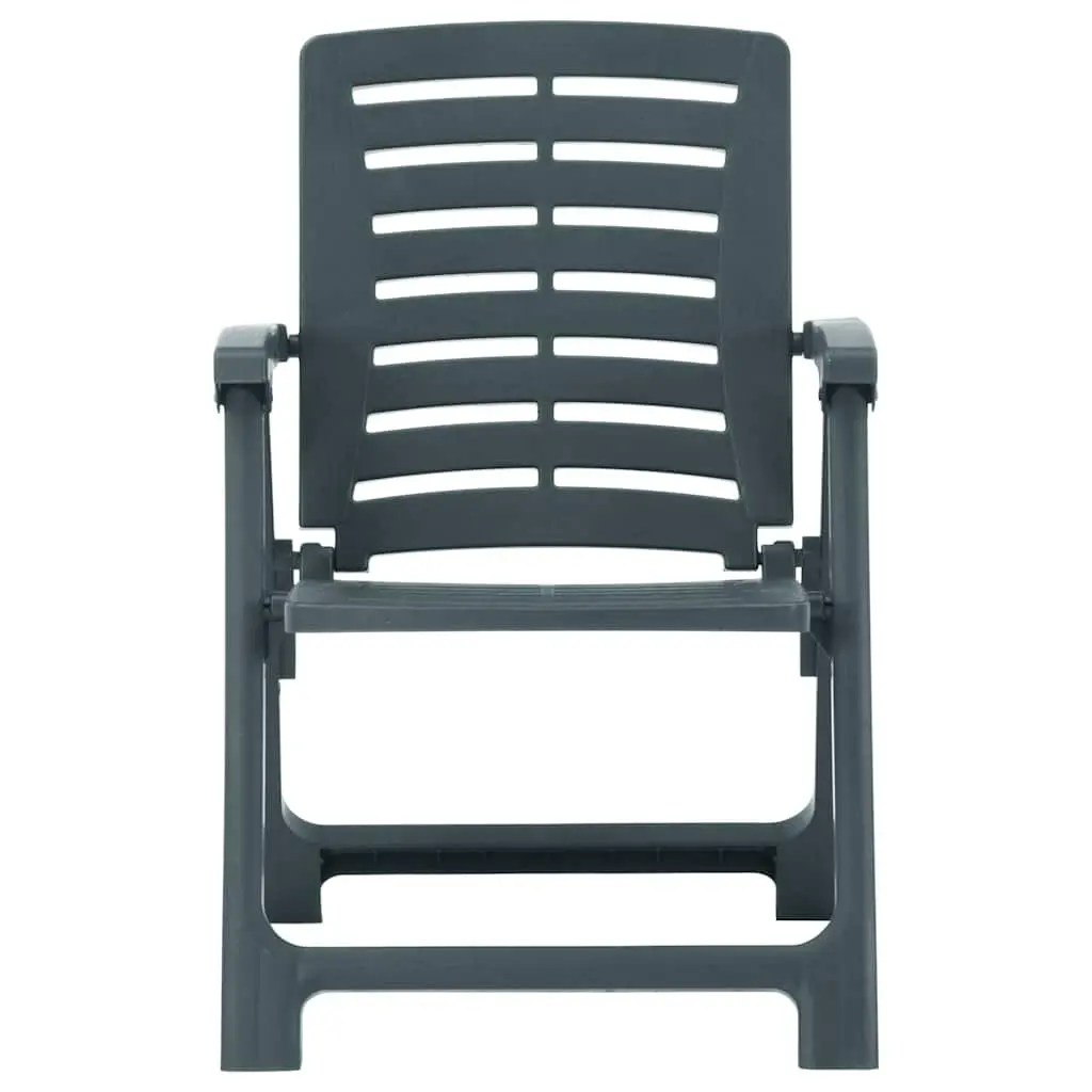 Outdoor Chairs for Garden Patio Furniture Green Lightweight Set of 4