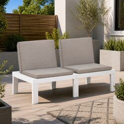 Specifications of the White Outdoor Garden Lounge Bench