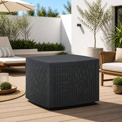 Garden Table Specifications: Grey Plastic 53x53x40cm
