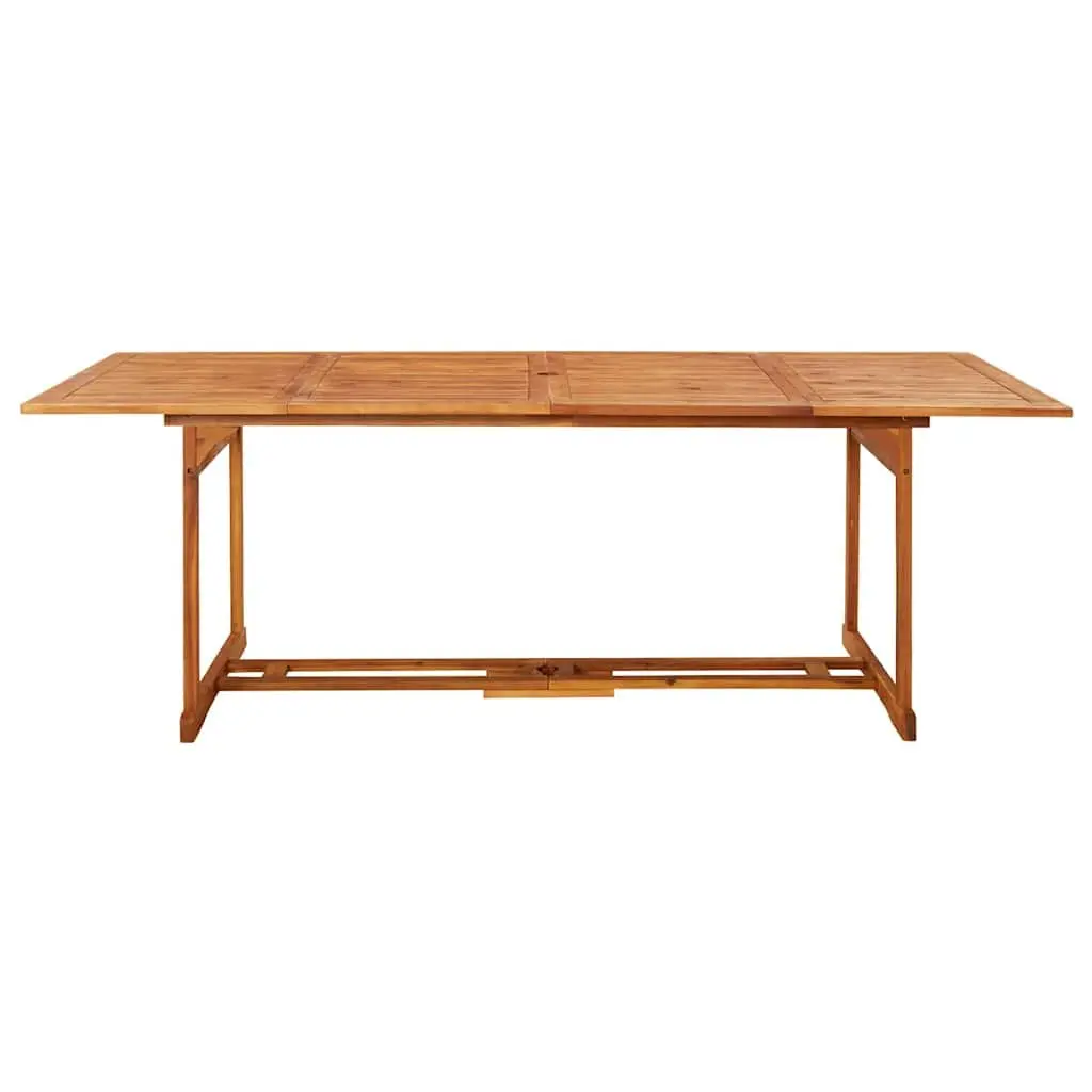 Outdoor Dining Table Garden Patio 220x90x75cm Solid Wood Brown