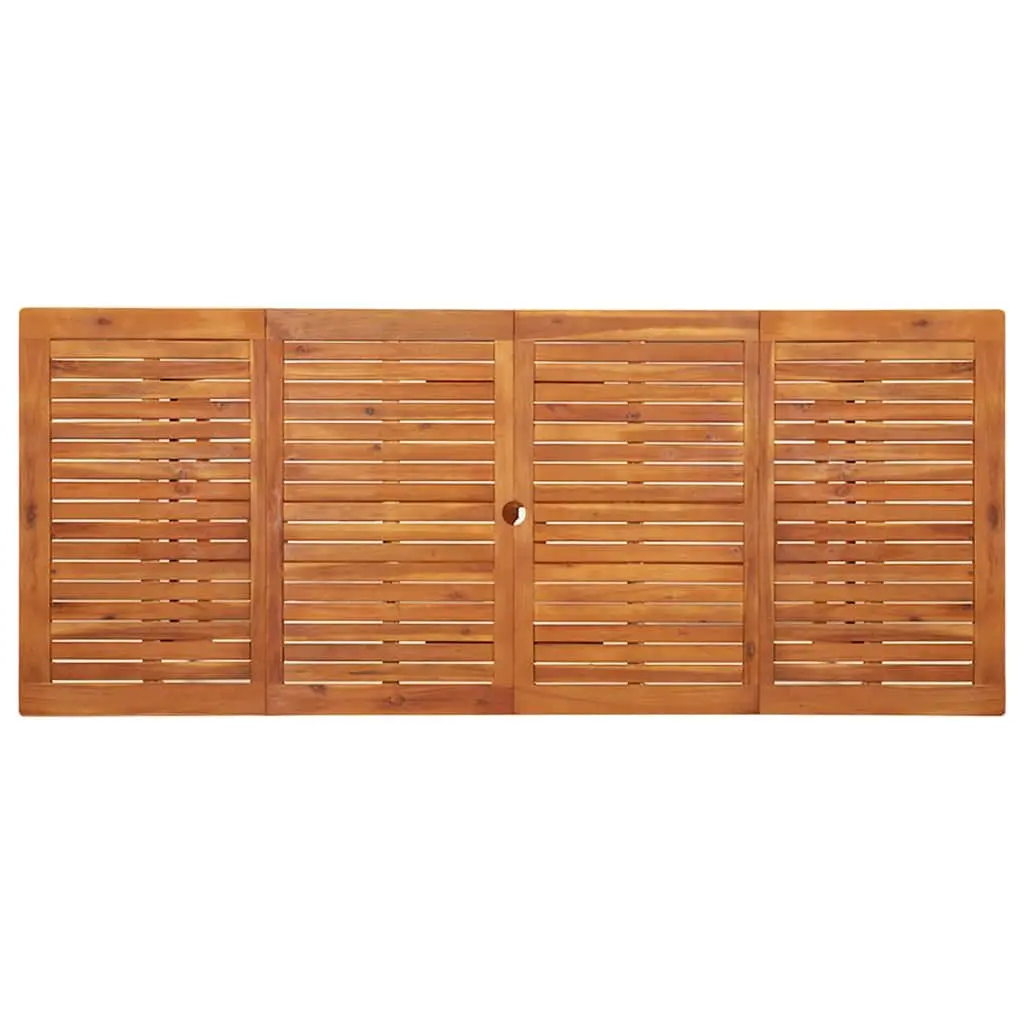 Outdoor Dining Table Garden Patio 220x90x75cm Solid Wood Brown