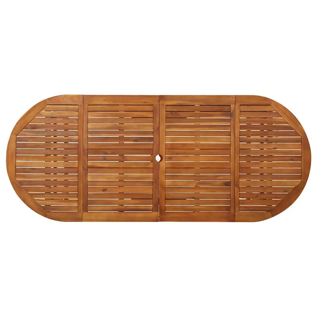 Garden Dining Table 220x90x75 cm Solid Acacia Wood Outdoor Patio Furniture