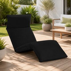Specifications of the Black Foldable Sunlounger