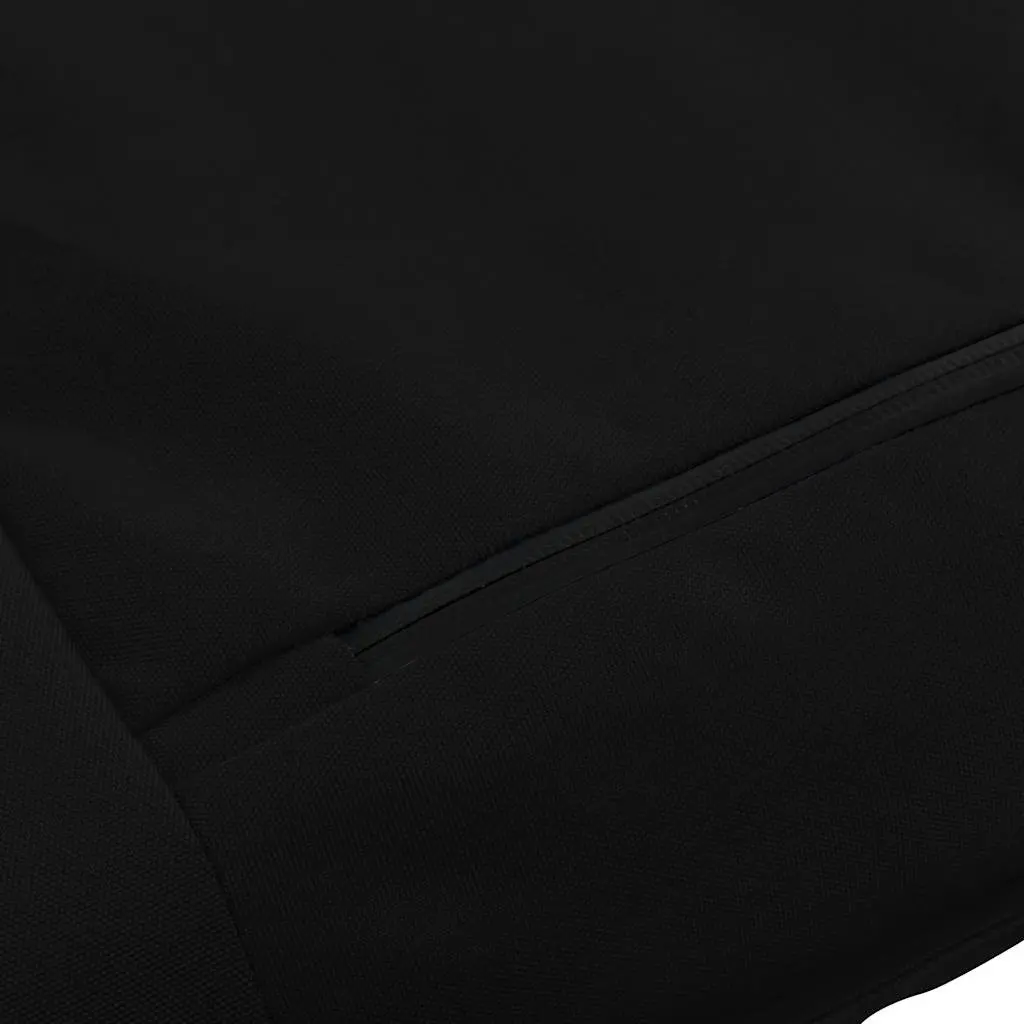 Foldable Sunlounger for Garden Beach Black 5-Level Adjustable Oxford Fabric