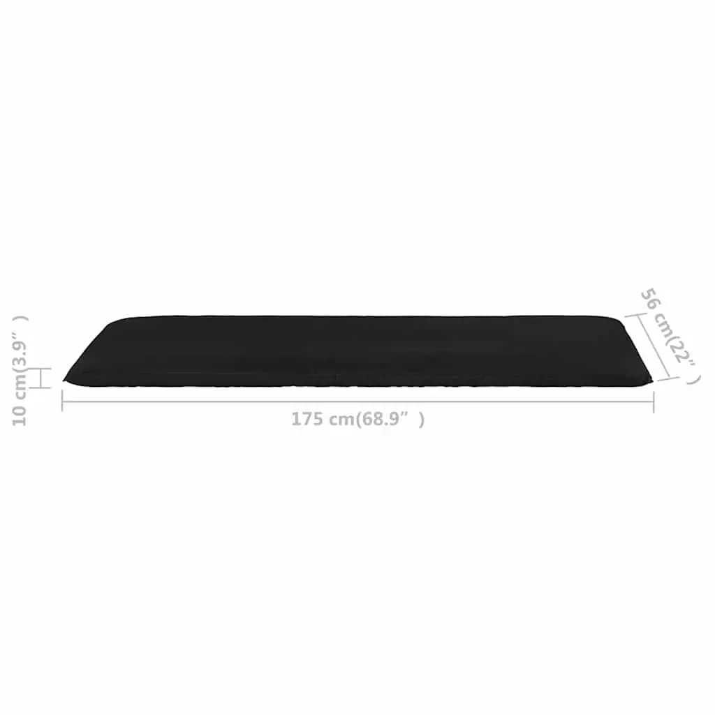 Foldable Sunlounger for Garden Beach Black 5-Level Adjustable Oxford Fabric