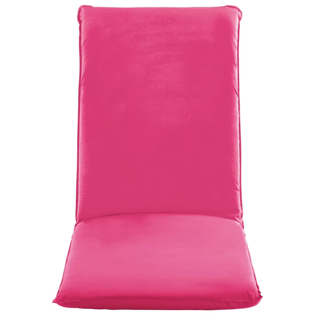 Foldable Sunlounger Outdoor Garden Beach Chair 5-Level Adjustable Pink