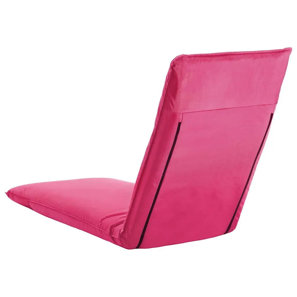 Foldable Sunlounger Outdoor Garden Beach Chair 5-Level Adjustable Pink