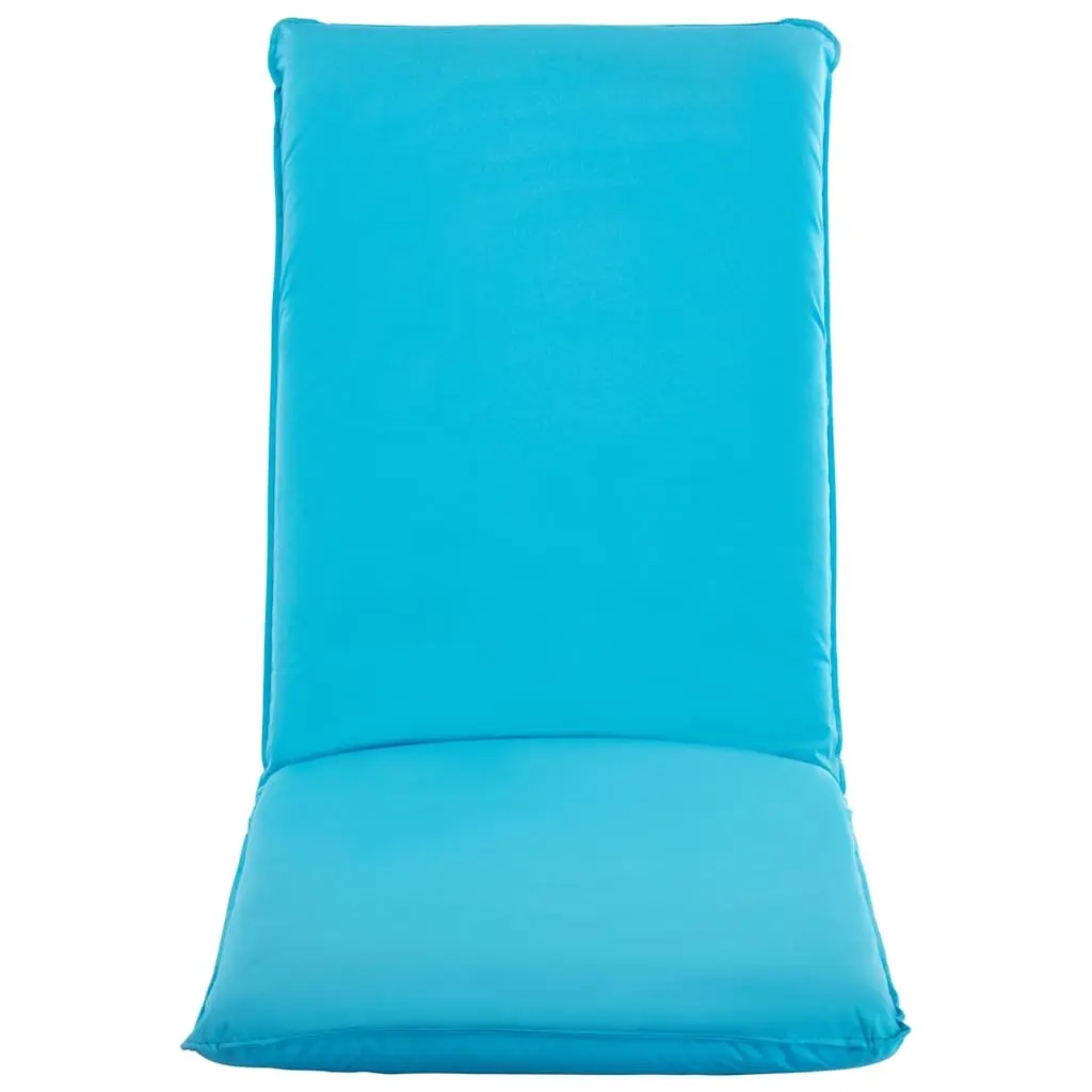 Foldable Sunlounger for Garden Beach Blue 5-Level Adjustable