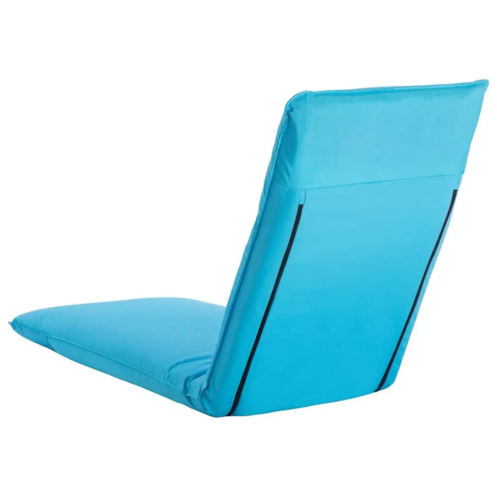 Foldable Sunlounger for Garden Beach Blue 5-Level Adjustable