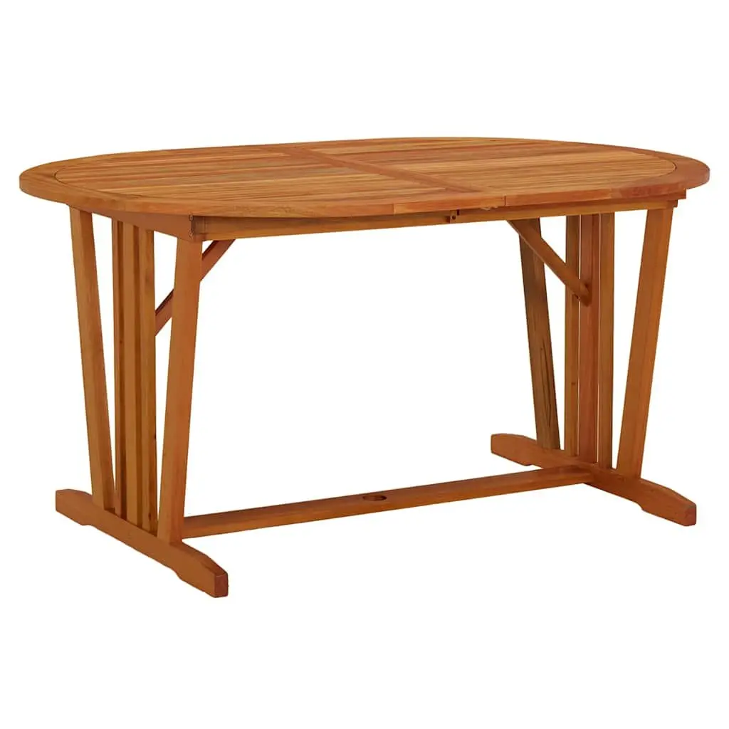 Extendable Solid Wood Garden Table 200x100cm
