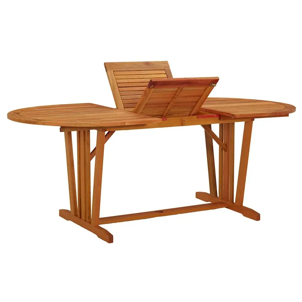Extendable Solid Wood Garden Table 200x100cm