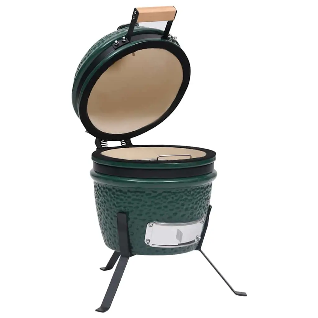 Kamado Barbecue Grill Smoker 56cm Ceramic Outdoor Cooking Green