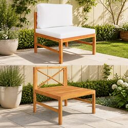 Specifications of the Outdoor Teak Wood Middle Sofa