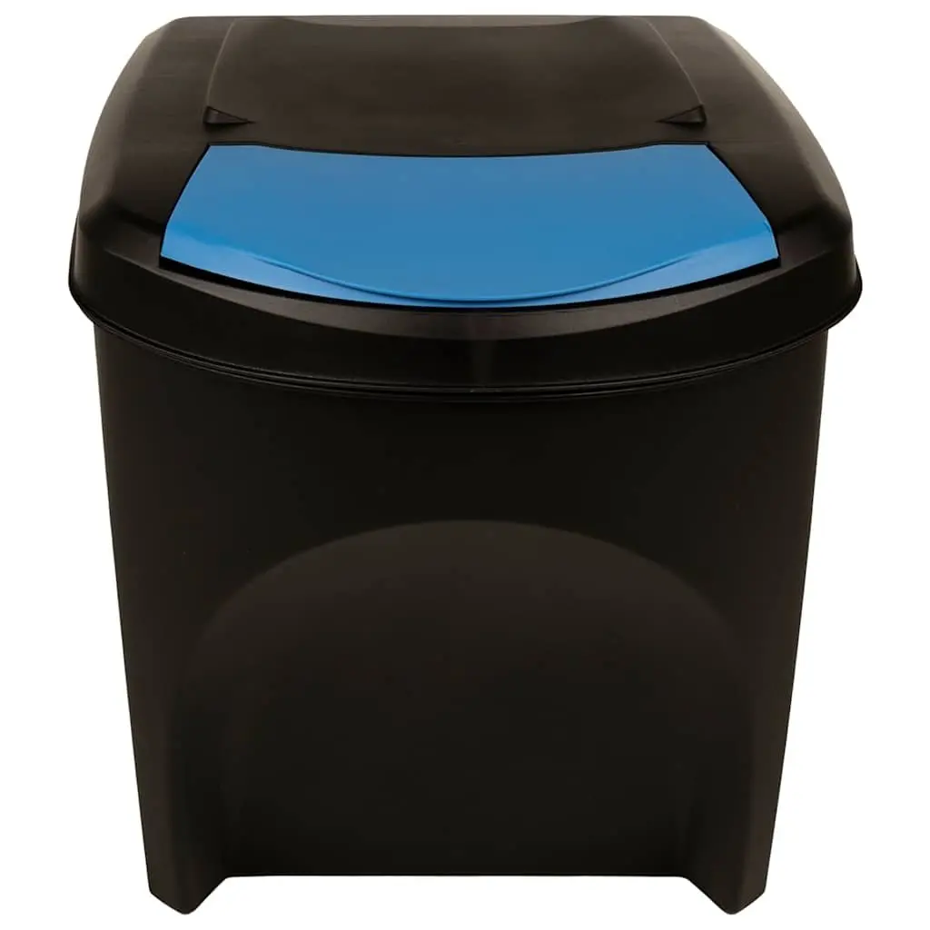 Stackable Anthracite Garbage Bins, 3 pcs