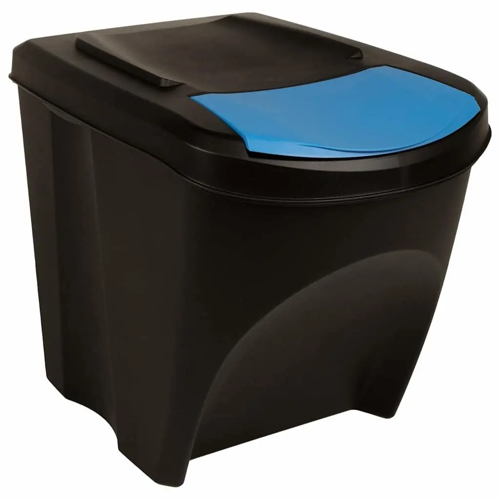 4 Stackable Garbage Bin Boxes in Anthracite