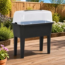Specifications of the Anthracite Raised Garden Bed 77x38.7x82cm