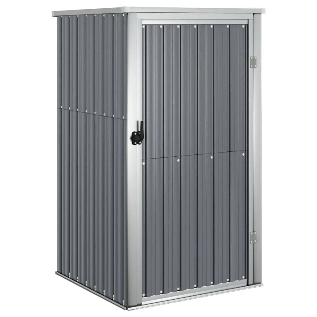 Garden Tool Shed Outdoor Storage Grey Galvanised Steel Frame 88x89x161cm
