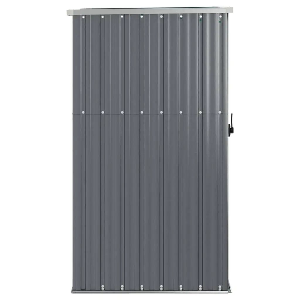 Garden Tool Shed Outdoor Storage Grey Galvanised Steel Frame 88x89x161cm