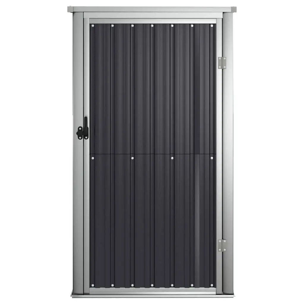 Garden Metal Storage Shed Outdoor Use Anthracite 88x89x161cm