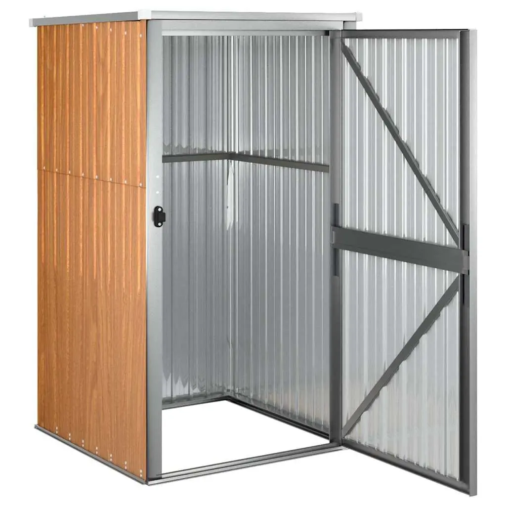 Garden Tool Shed Outdoor Storage Box Galvanised Steel Frame 88x89x161cm