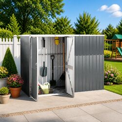Specifications of Grey Garden Tool Shed 225x89x161 cm