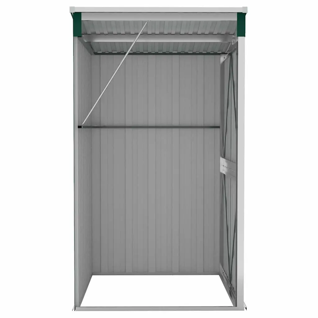 Garden Shed Wall-mounted Outdoor Storage Double Door Green 118x100x178cm