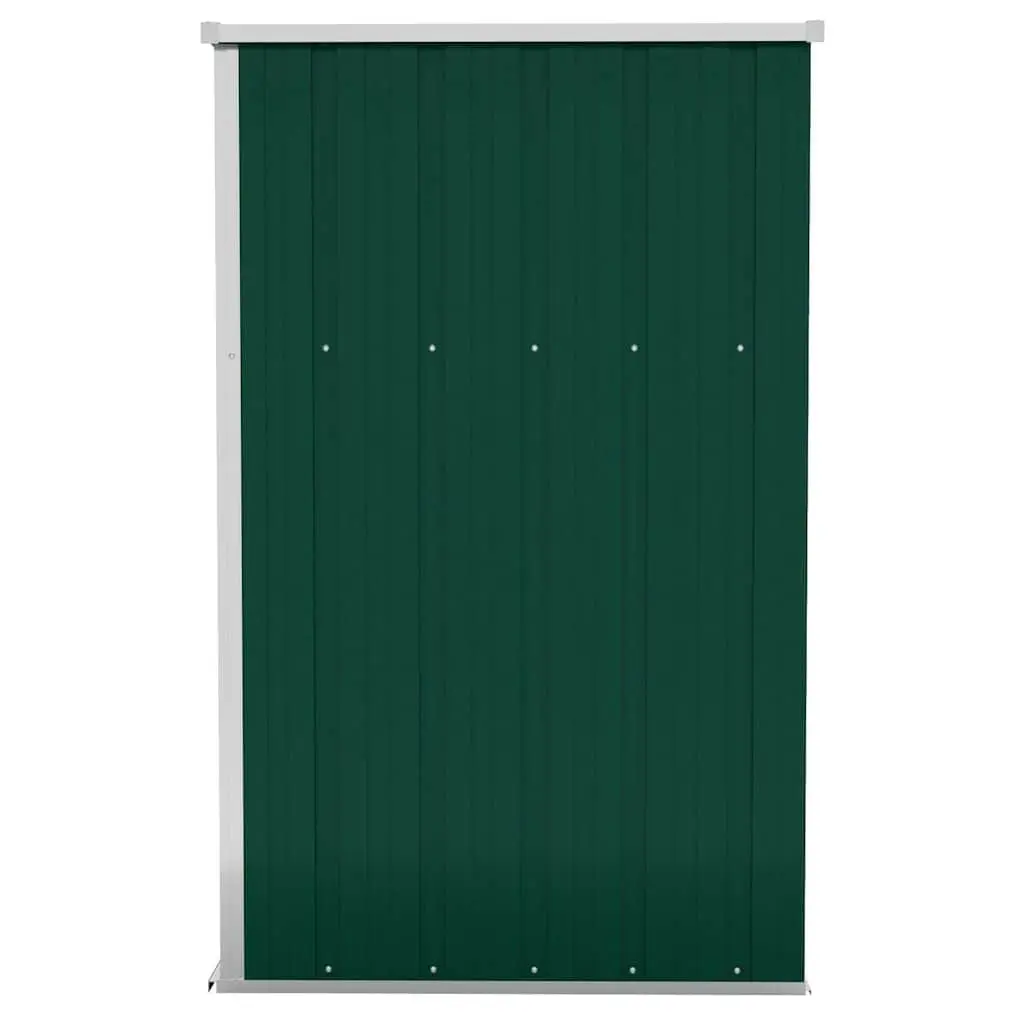 Garden Shed Wall-mounted Outdoor Storage Double Door Green 118x100x178cm
