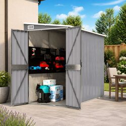 Specifications of Wall-mounted Garden Shed: 118 x 288 x 178 cm
