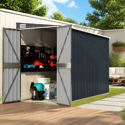 Specifications of Wall-mounted Anthracite Garden Shed