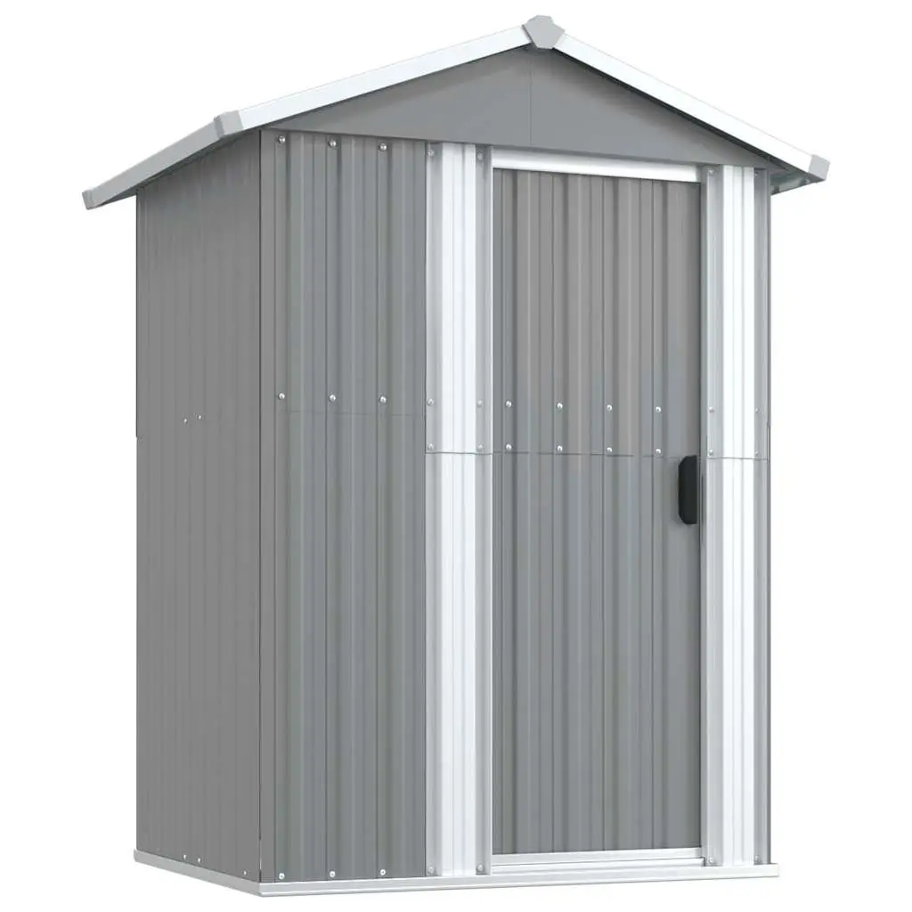 Garden Shed Outdoor Storage Galvanised Steel 126x97.5x177cm