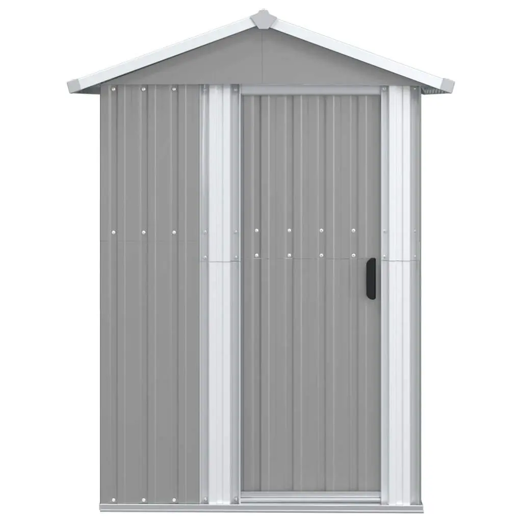Garden Shed Outdoor Storage Galvanised Steel 126x97.5x177cm