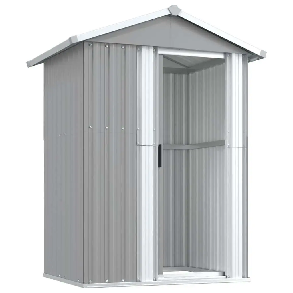 Garden Shed Outdoor Storage Galvanised Steel 126x97.5x177cm