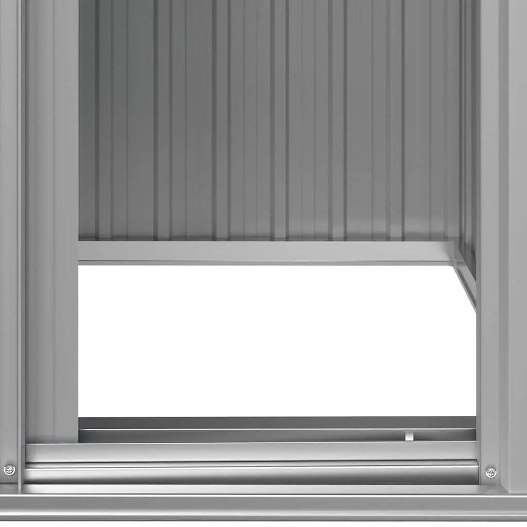 Garden Shed Outdoor Storage Galvanised Steel 126x97.5x177cm