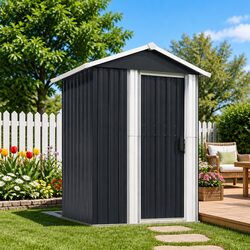 Specifications of Anthracite Galvanised Steel Garden Shed