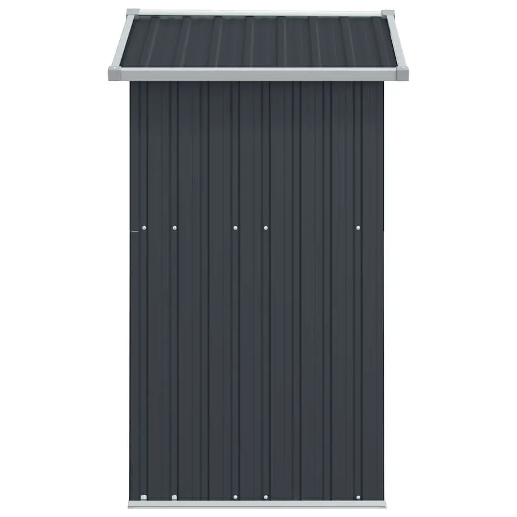 Garden Shed Outdoor Storage Tool House Anthracite Galvanised Steel 126 x 97.5 x 177 cm