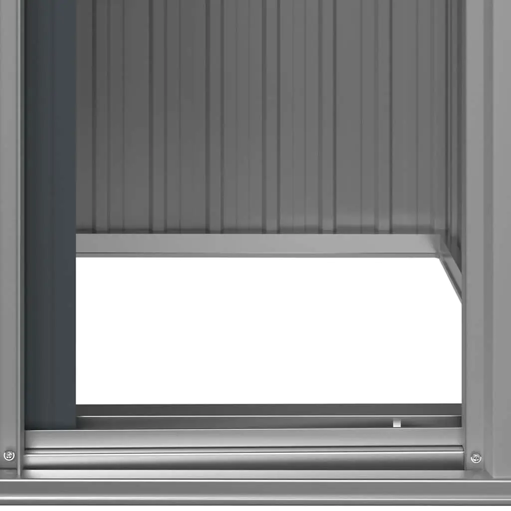 Garden Shed Outdoor Storage Tool House Anthracite Galvanised Steel 126 x 97.5 x 177 cm