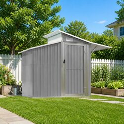 Garden Shed Specifications: Grey 270x130x208.5 cm