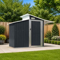 Dimensions and Features of the Anthracite Garden Shed