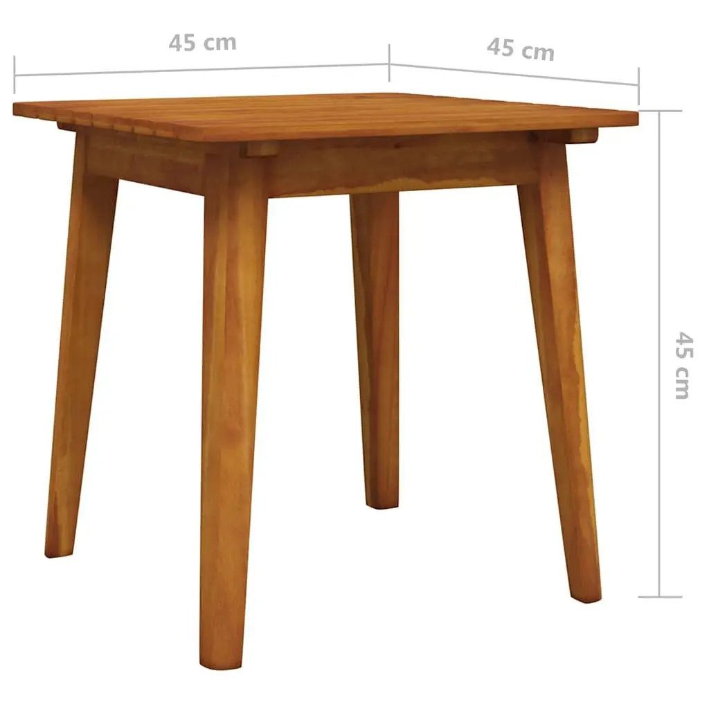 3 Piece Outdoor Bistro Set with Acacia Wood Construction