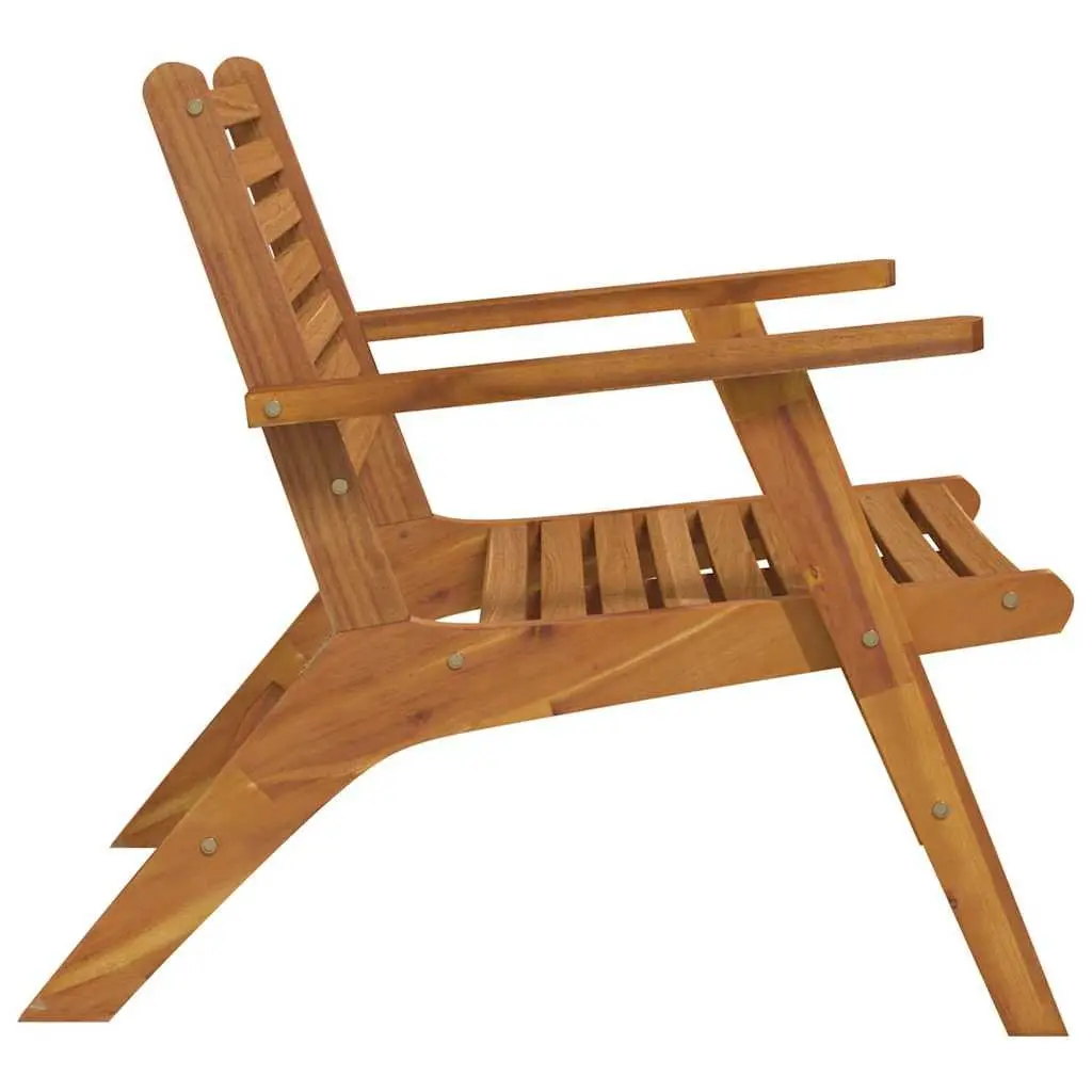 Outdoor Garden Chairs Patio Seating 2 Piece Solid Wood Acacia Brown