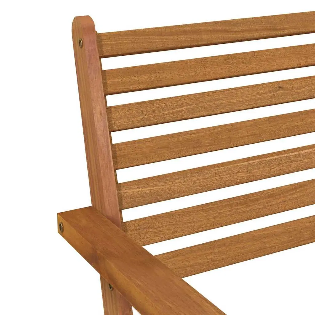 Outdoor Garden Chairs Patio Seating 2 Piece Solid Wood Acacia Brown